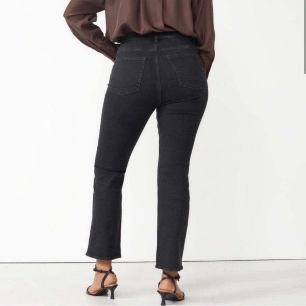 Size 30 & other stories dark grey/black flare ‘mood cut’ jeans